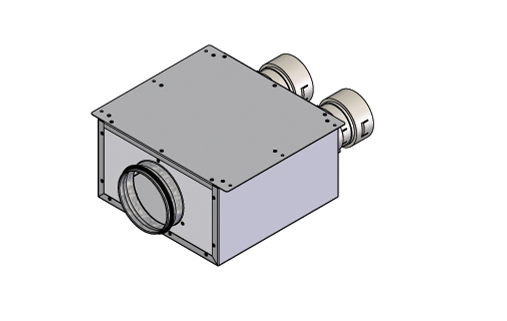 Supply air box - for valve above door